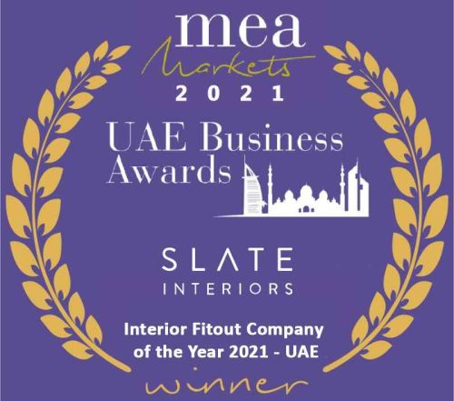 Slate_Award Interior Fitout Company of the Year 2021 - UAE